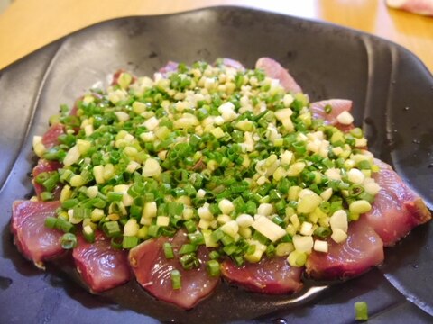 ネギと生姜が香ばしい☆中華風カルパッチョ